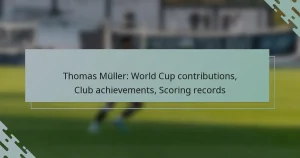 Thomas Müller: World Cup contributions, Club achievements, Scoring records